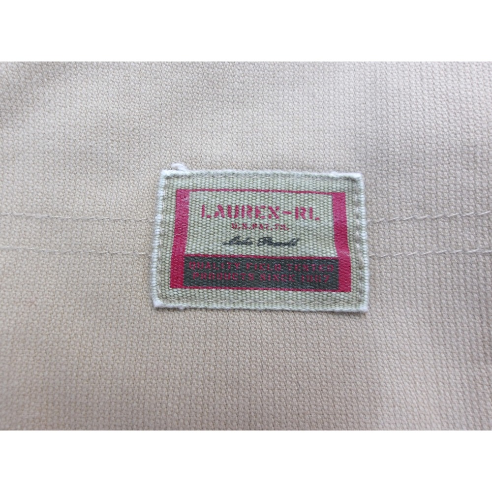 Lauren Ralph Lauren Khaki Utility Shorts Womens 14 Drawstring Canvas Tan/#26519 - Picture 4 of 4